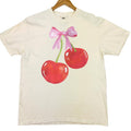 Cherry Coquette Comfort Colors T-Shirt Hoodie, Sweatshirt | CiraTrend.com