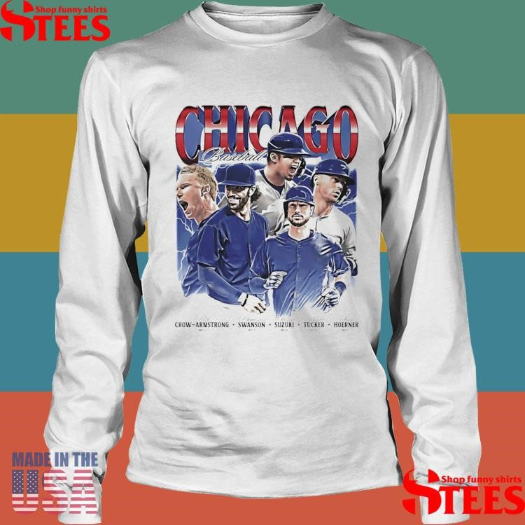 Chicago Baseball Crow Armstrong Swanson Suzuki Tucker And Hoerner Vintage T-Shirts