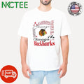 Chicago Blackhawks hearts paint shirt