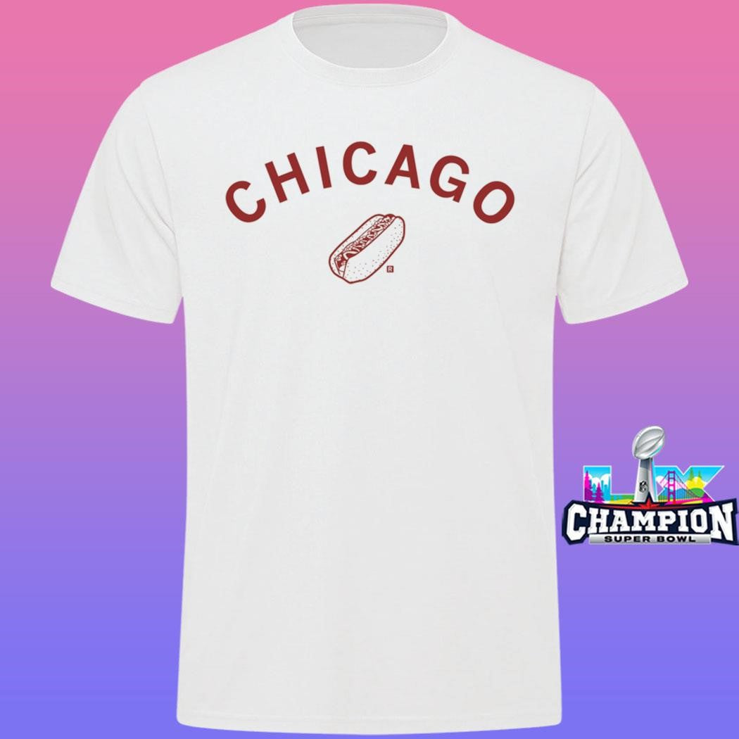 Chicago Hot Dog Curved Shirt