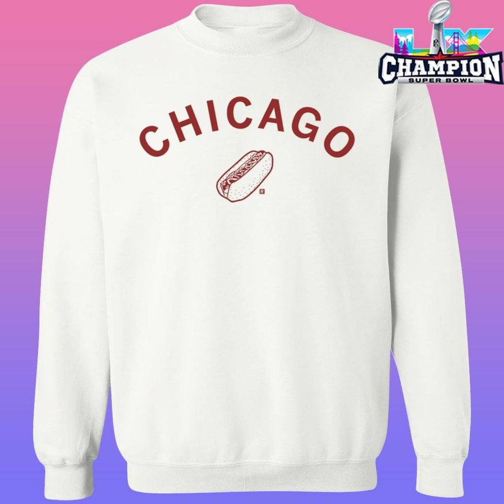 Chicago Hot Dog Curved Shirt