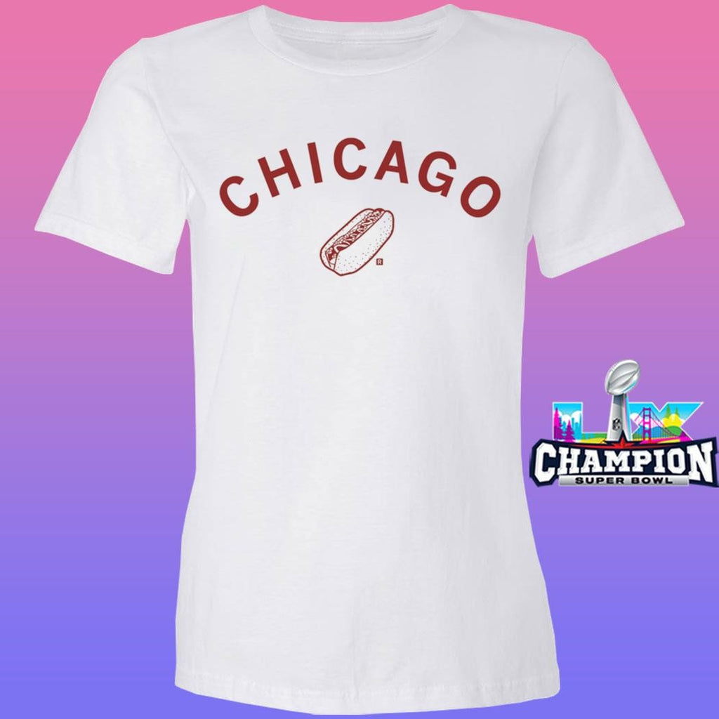 Chicago Hot Dog Curved Shirt