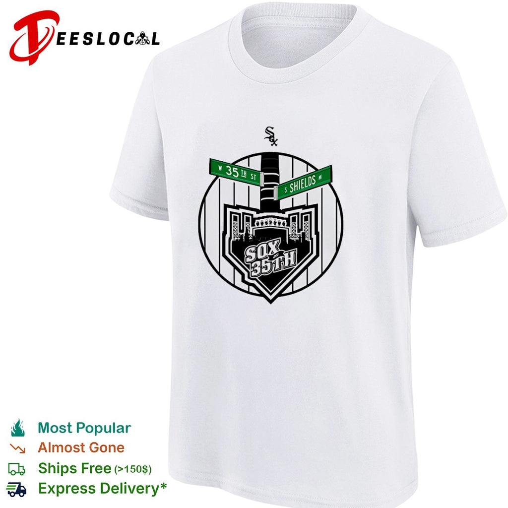 Chicago White Sox street signs on 35th W St S Shields shirt
