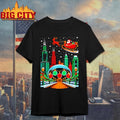 Chicago skyline with Santa’s sleigh christmas shirt