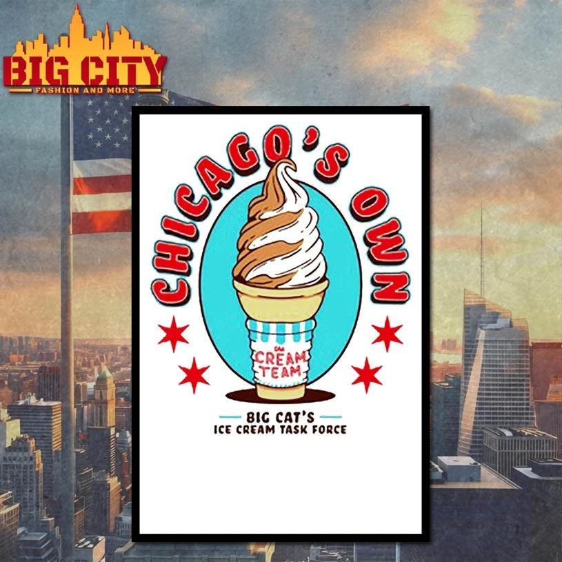 Chicago’s Own Big cat’s Ice Cream task force shirt