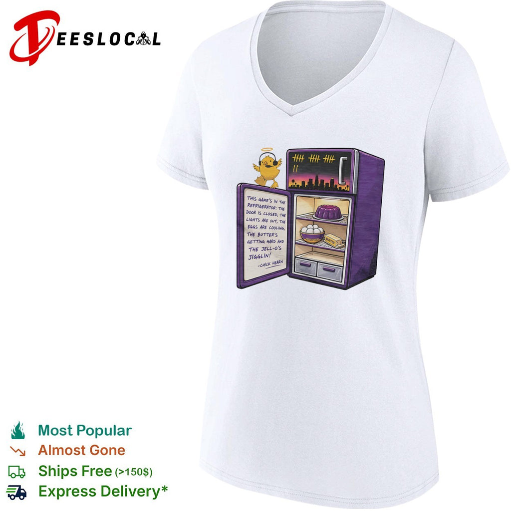 Chick Hearn LA Lakers The Game is in the Refrigerator the Eggs are Cooling shirt