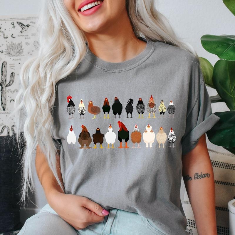 Chicken Breeds Farm Animal Lover T-Shirt Hoodie, Sweatshirt | CiraTrend.com
