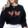 Chicken and Rooster Sweater for chicken obsessed, Cute Chicken T-shirt, Raisin chickens Farm crewneck, Love Hoodie,...