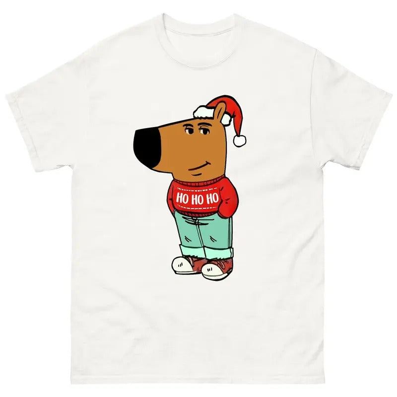 Chill Guy Meme T-Shirt, Funny Chill Guy Christmas Shirt, Chill Guy Who Lowkey Dgaf Shirt, Xmas Gift For Men, Women...