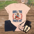 Chill The Fourth Out Shirt, Cute 4th Of July Shirt, American Girl Shirt, Fourth Of July Shirt For Women,Vintage Vibes...