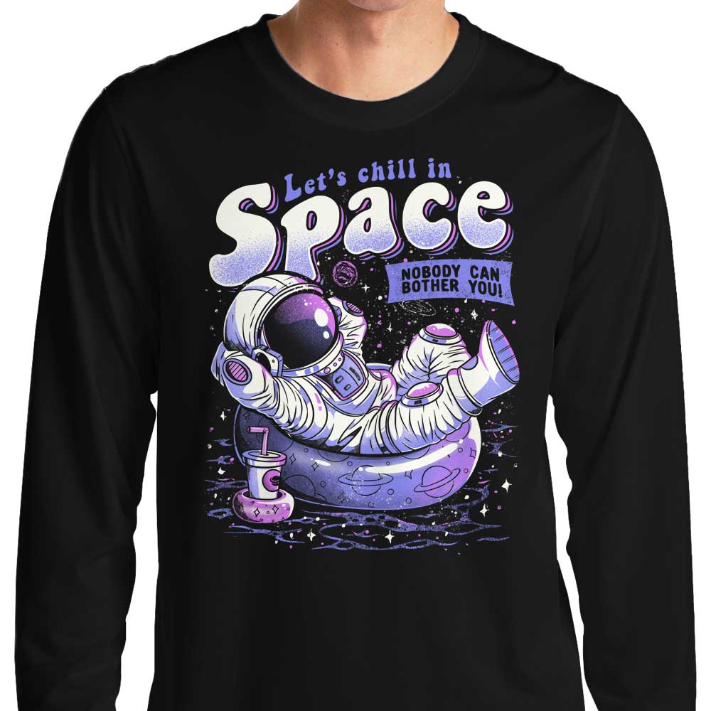 Chilling in Space - Long Sleeve T-Shirt Hoodie, Sweatshirt | CiraTrend.com (Image 3)