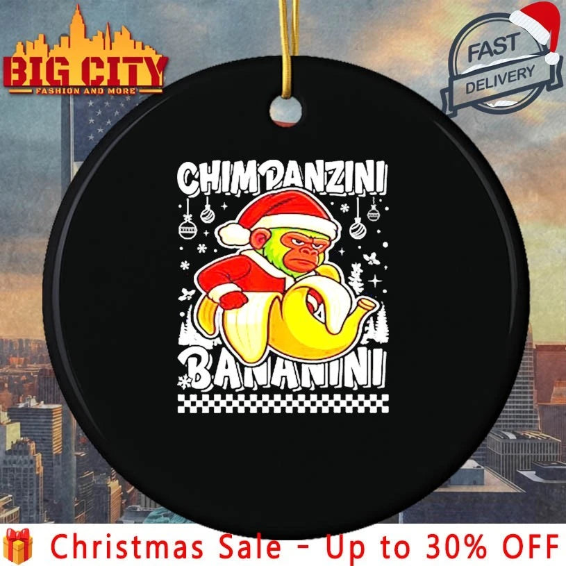 Chimpanzini bananini ugly christmas shirt