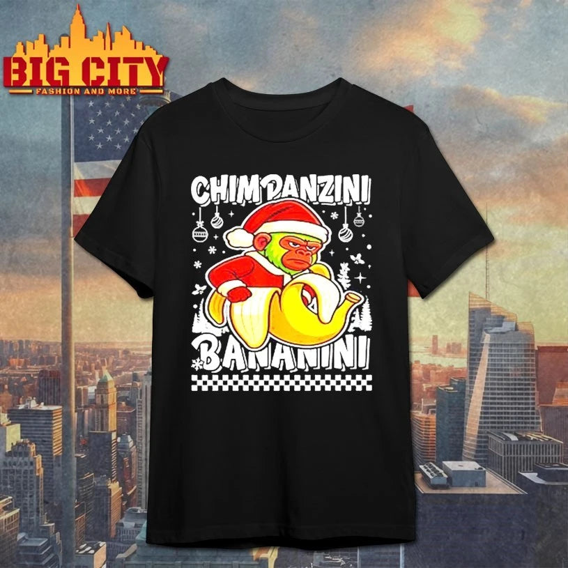 Chimpanzini bananini ugly christmas shirt