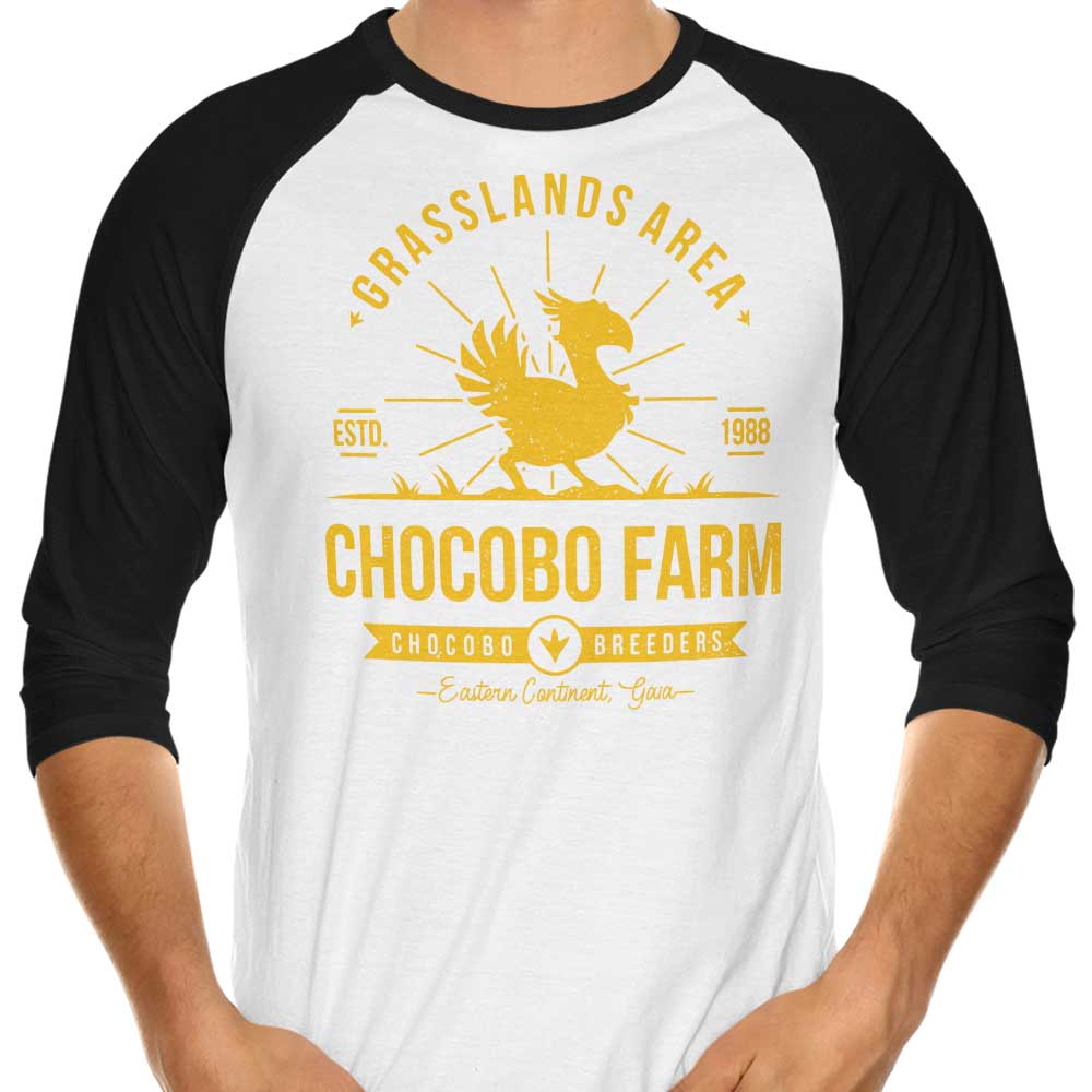 Chocobo Farm - 3/4 Sleeve Raglan T-Shirt Hoodie, Sweatshirt | CiraTrend.com (Image 3)