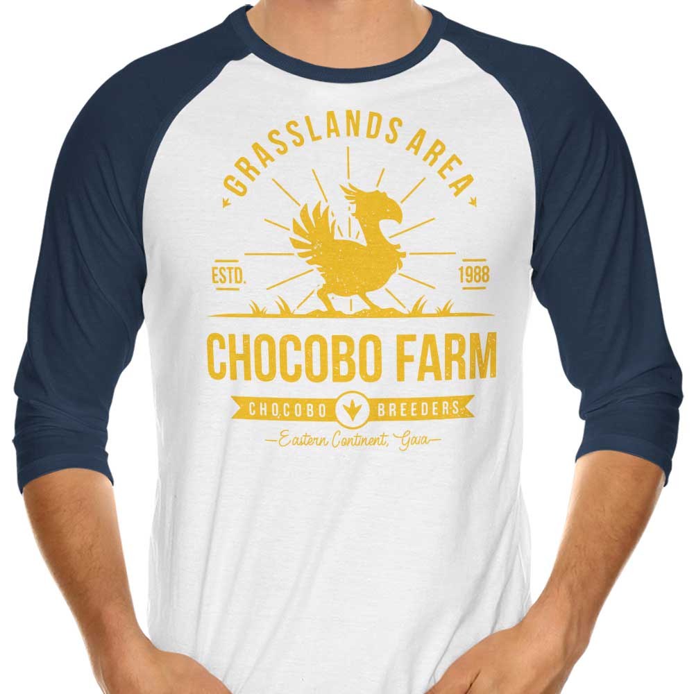 Chocobo Farm - 3/4 Sleeve Raglan T-Shirt Hoodie, Sweatshirt | CiraTrend.com (Image 1)