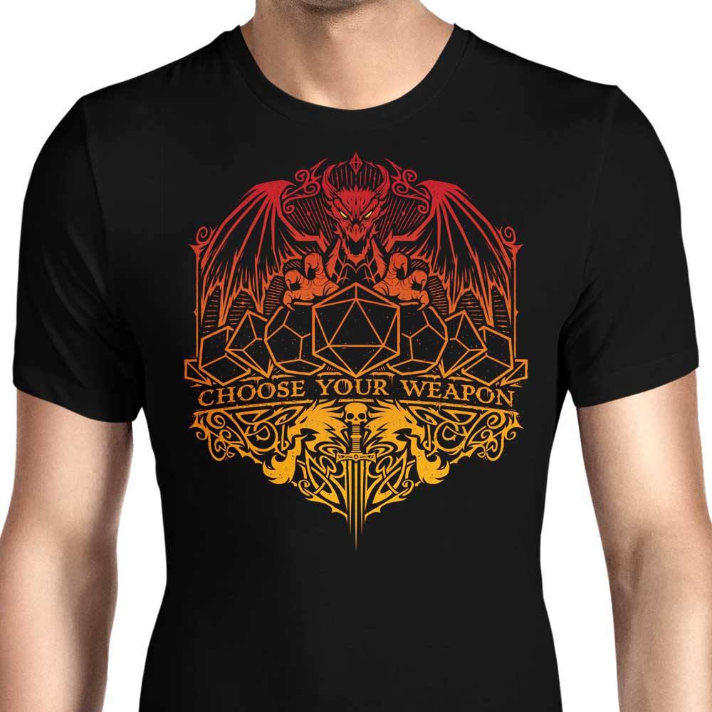 Choose Your Weapon - Men's Apparel T-Shirts, Hoodie, Sweatshirt | CiraTrend.com (Image 1)