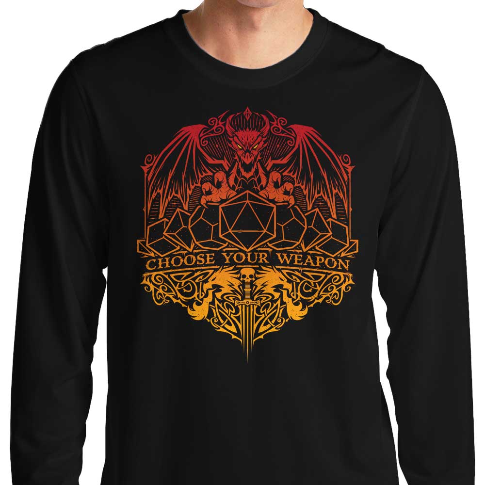Choose Your Weapon - Long Sleeve T-Shirt Hoodie, Sweatshirt | CiraTrend.com (Image 1)