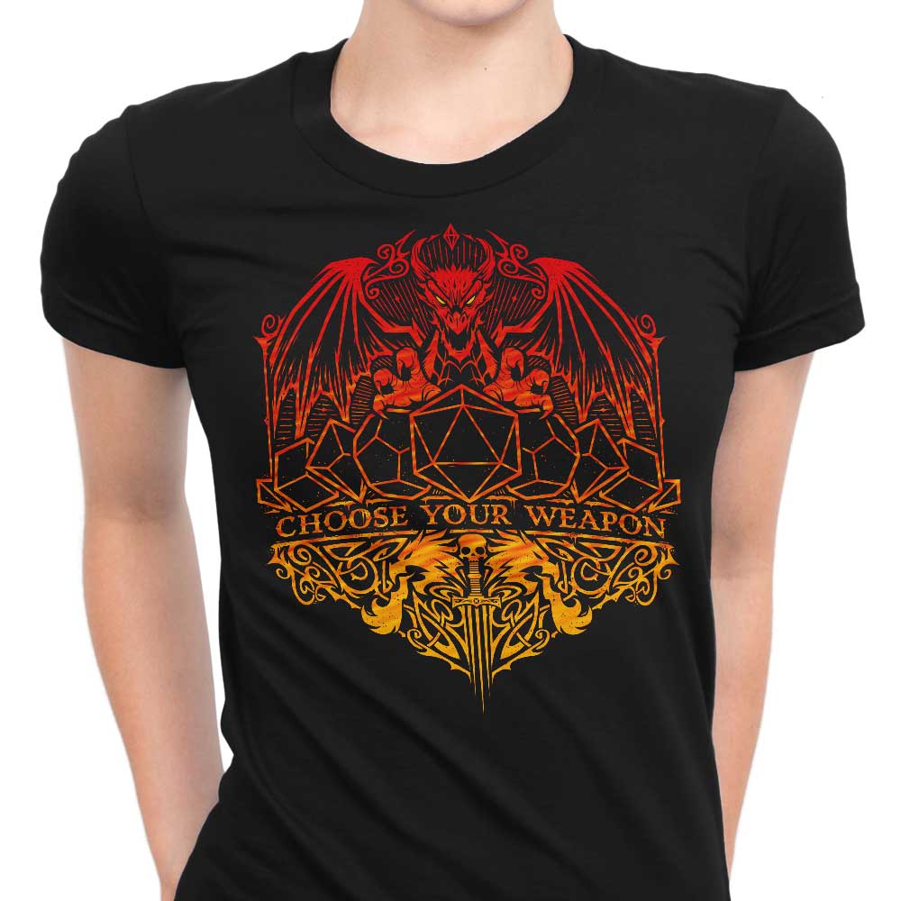 Choose Your Weapon - Women's Apparel T-Shirts, Hoodie, Sweatshirt | CiraTrend.com (Image 1)