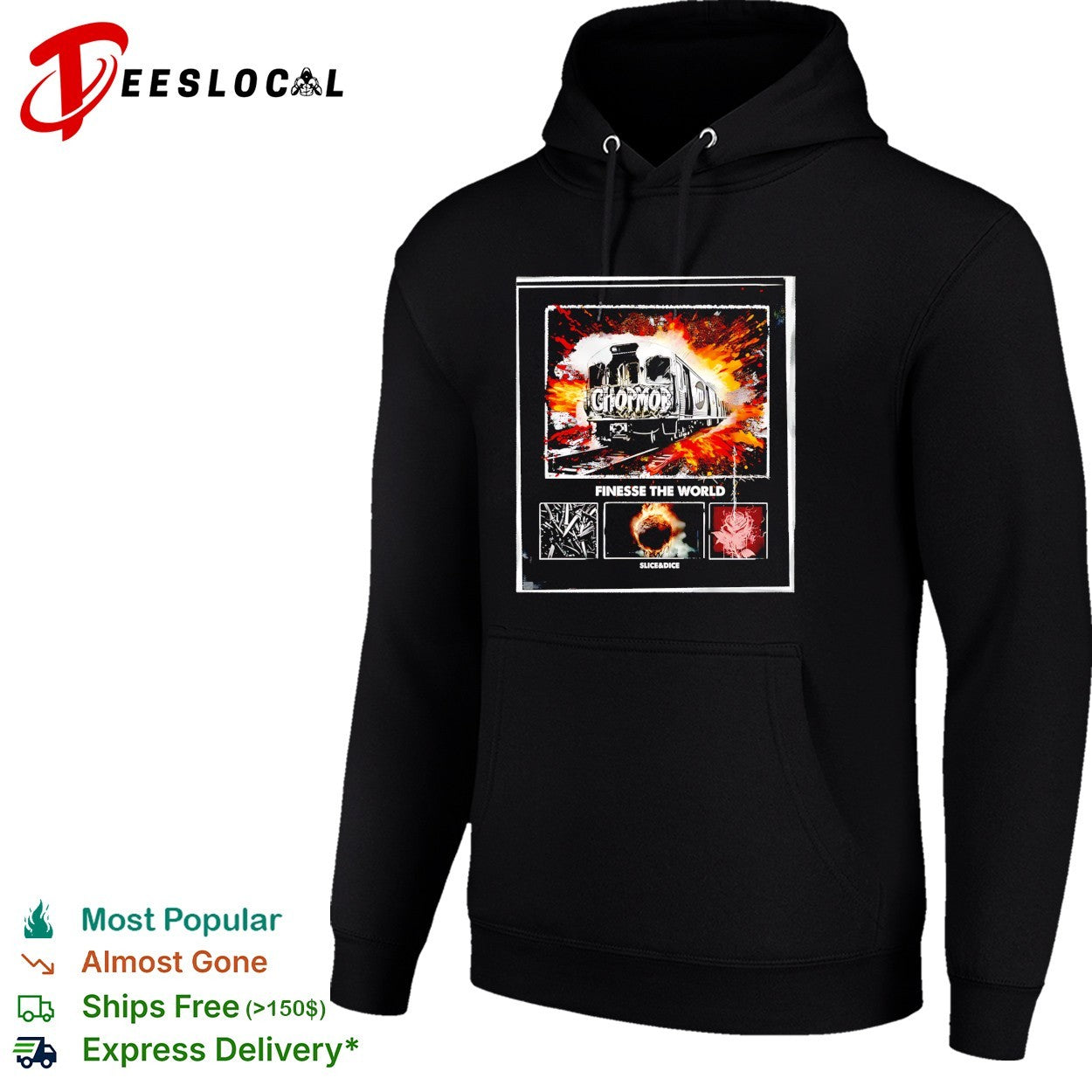 Chopmob finesse the world train graffiti shirt