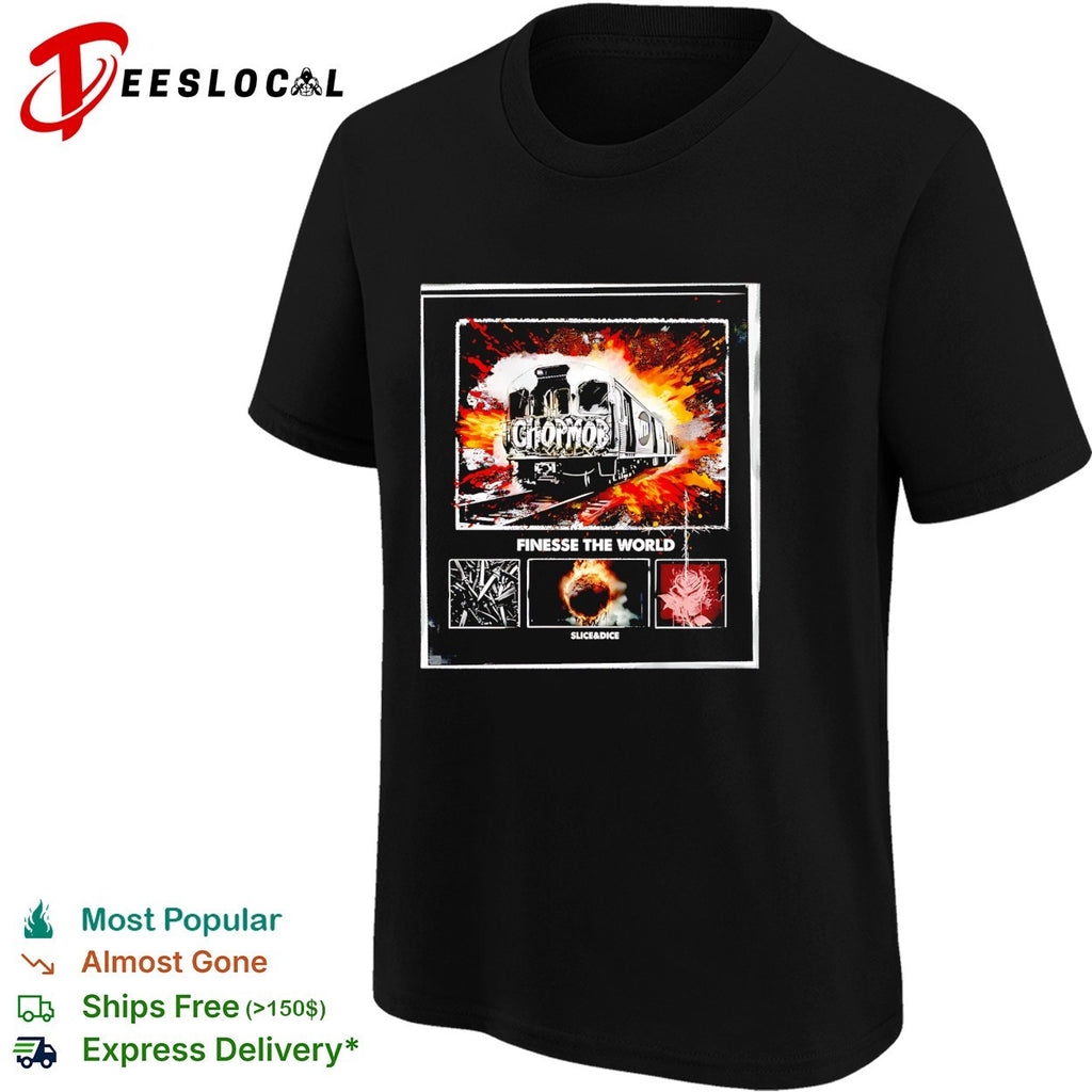 Chopmob finesse the world train graffiti shirt
