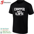 Chopper life ride free die free motorcycle shirt