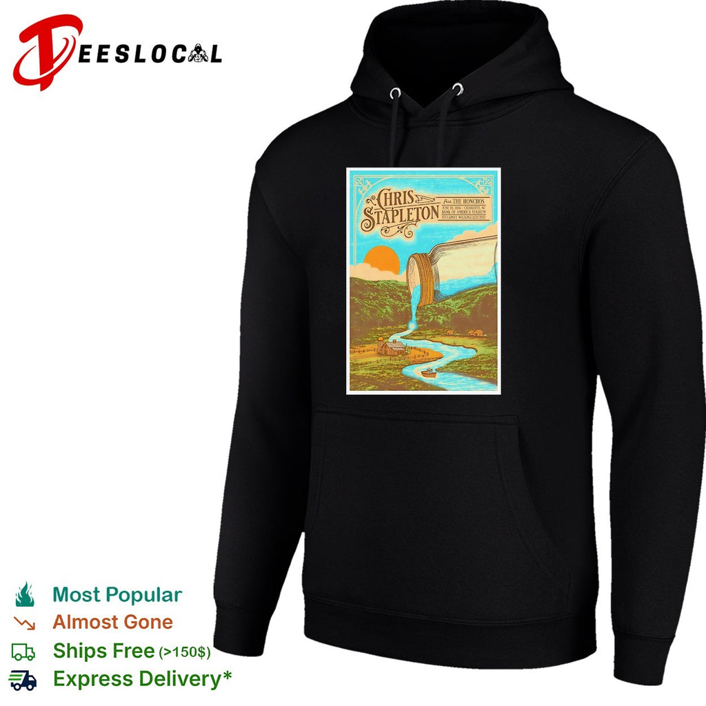 Chris Stapleton From the Benches Charlotte waterfall poster shirt
