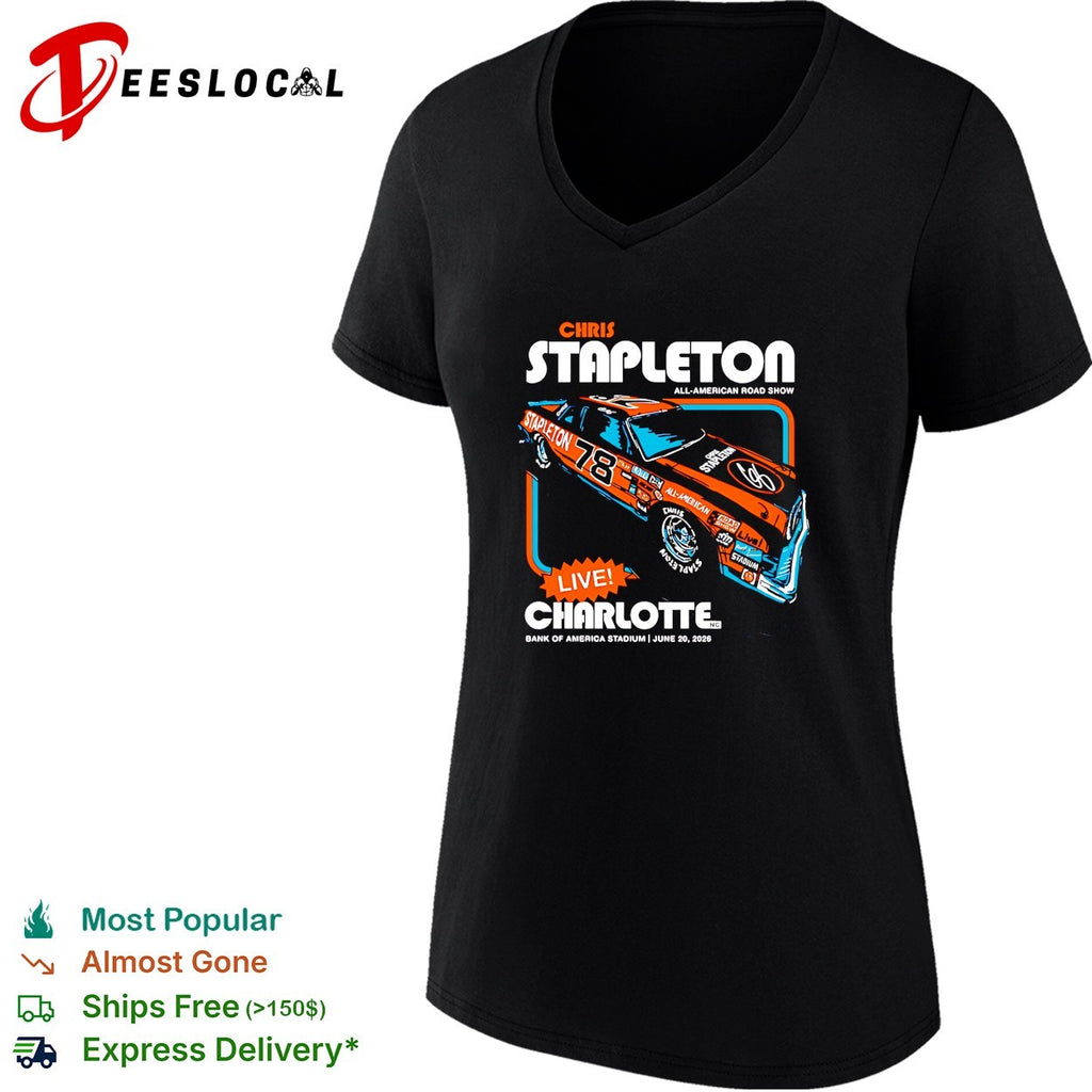 Chris Stapleton all American road show Charlotte 2026 shirt