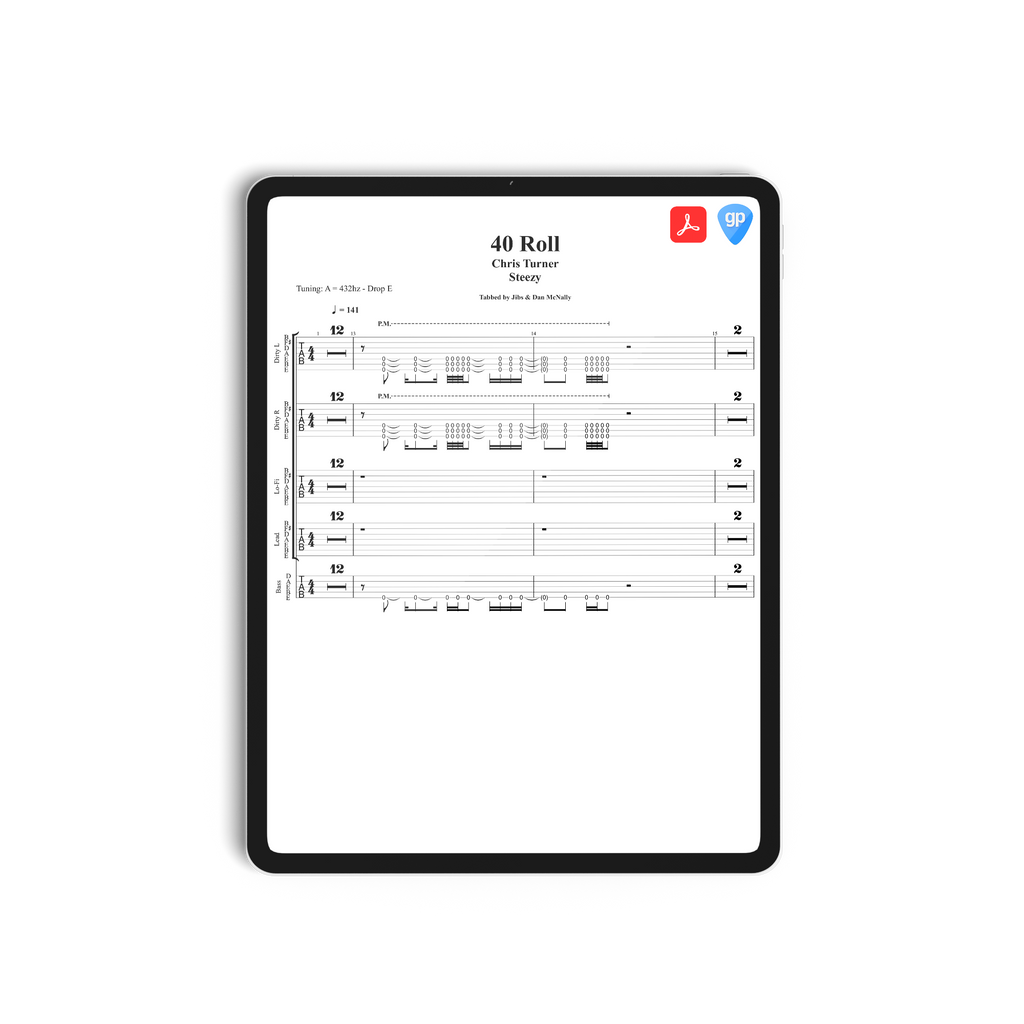 Chris Turner - Steezy Guitar & Bass Tabs *FULL ALBUM TABS* *DIGITAL DOWNLOAD*