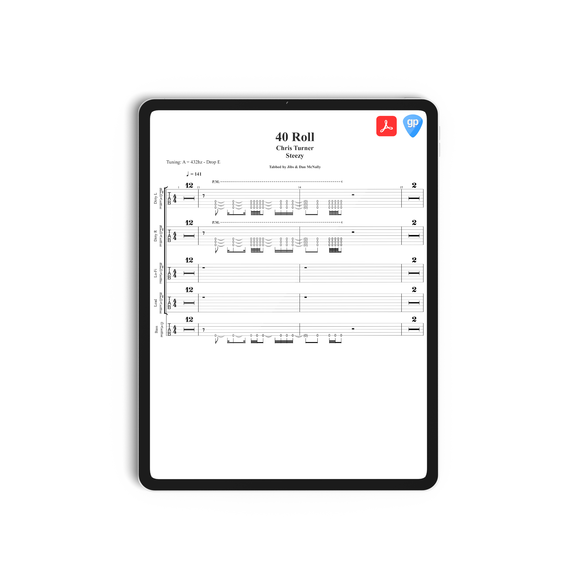 Chris Turner - Steezy Guitar & Bass Tabs *FULL ALBUM TABS* *DIGITAL DOWNLOAD*