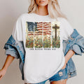 Christian 4th of July Shirt, 4th of July Christian Patriotic Graphic Tee, Faith and Freedom Shirt, American Flag Cross...