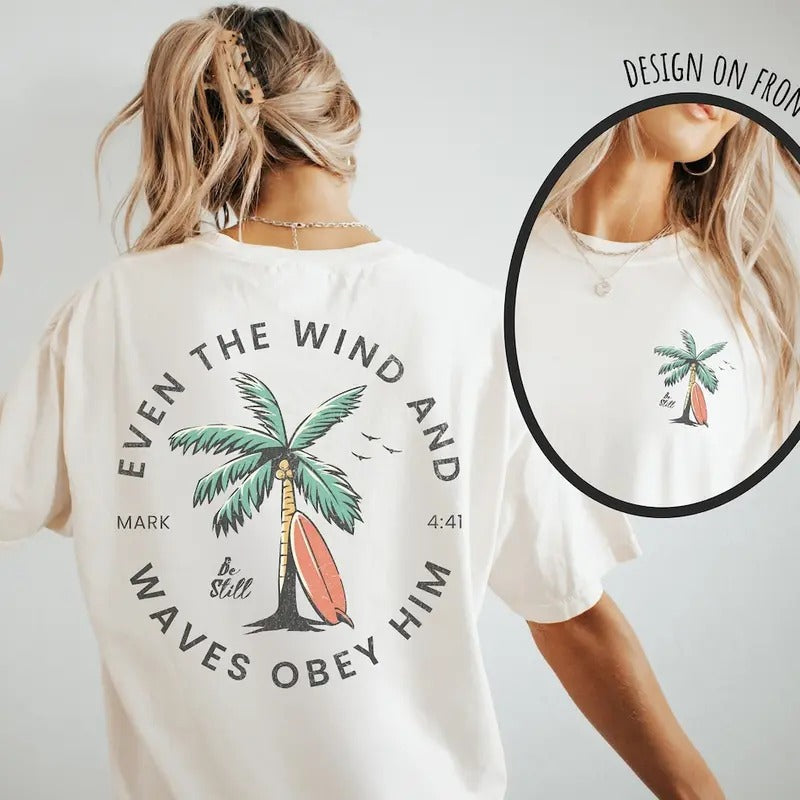 Christian Bible Verse shirt Beachy Backprint Cotton Top Hoodie, Sweatshirt | CiraTrend.com