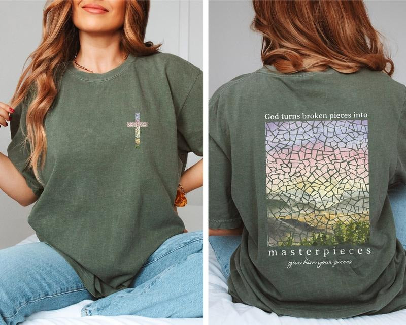 Christian Shirts Bible Verse Shirt Christian TShirt Religious Gift Jesus Shirt Christian Apparel T Shirt Baptism Gift for Her  T-shirt, sweater and Hoodie
