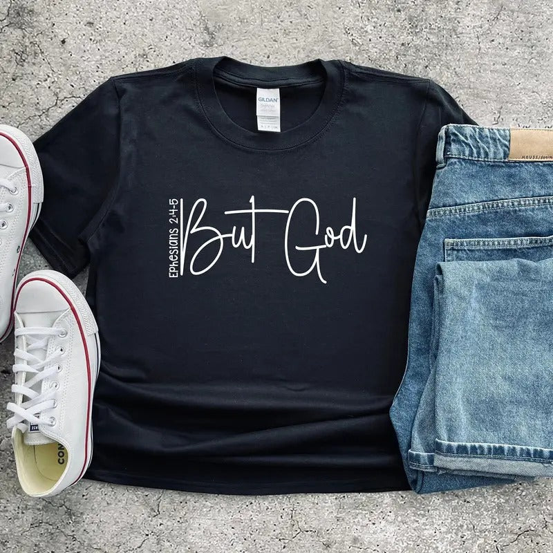 Christian Shirts But God Shirt Christian Outfit Ephesians 24-5 Shirt With Scripture God Tshirt Shirt For Women Christian...