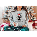 Christmas Black Cat Sweater, It's Fine I'm Fine Everything Is Fine Cat Sweater, Meowy Christmas Sweatshirt, Christmas...