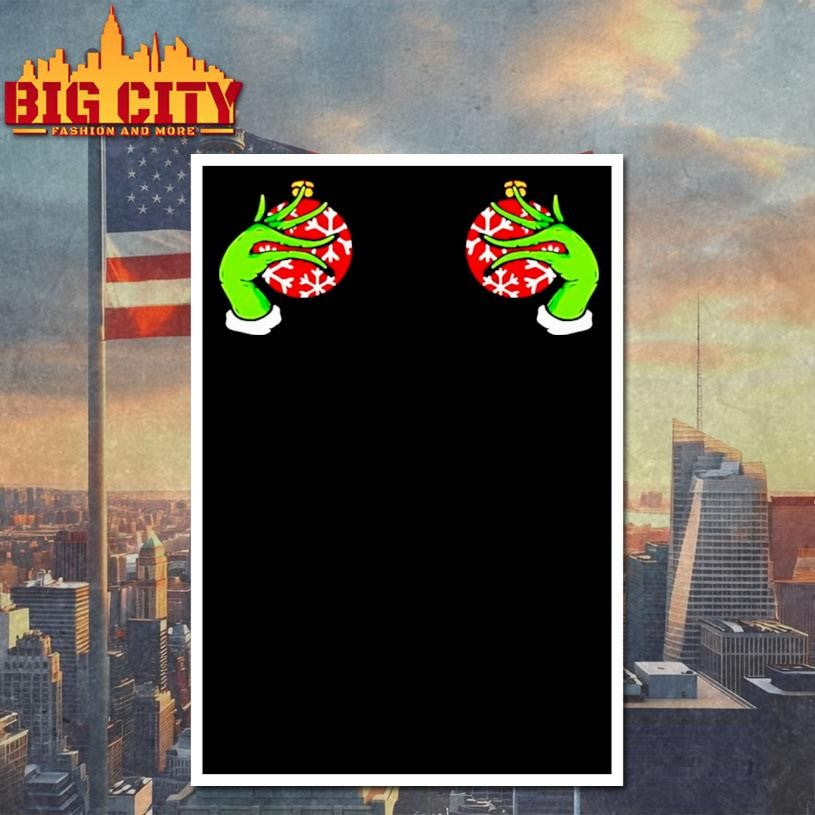 Christmas Boobie Grinch Hand Funny Christmas Shirt