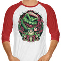Christmas Boogeyman - 3/4 Sleeve Raglan T-Shirt Hoodie, Sweatshirt | CiraTrend.com (Image 1)