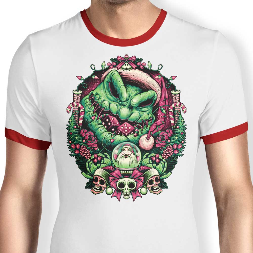 Christmas Boogeyman - Ringer T-Shirt Hoodie, Sweatshirt | CiraTrend.com (Image 3)