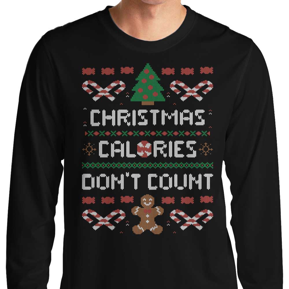 Christmas Calories Don't Count - Long Sleeve T-Shirt Hoodie, Sweatshirt | CiraTrend.com (Image 1)