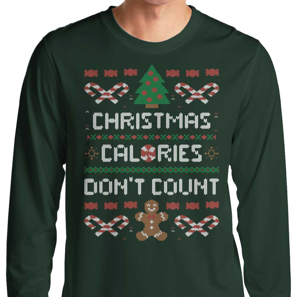 Christmas Calories Don't Count - Long Sleeve T-Shirt Hoodie, Sweatshirt | CiraTrend.com (Image 3)