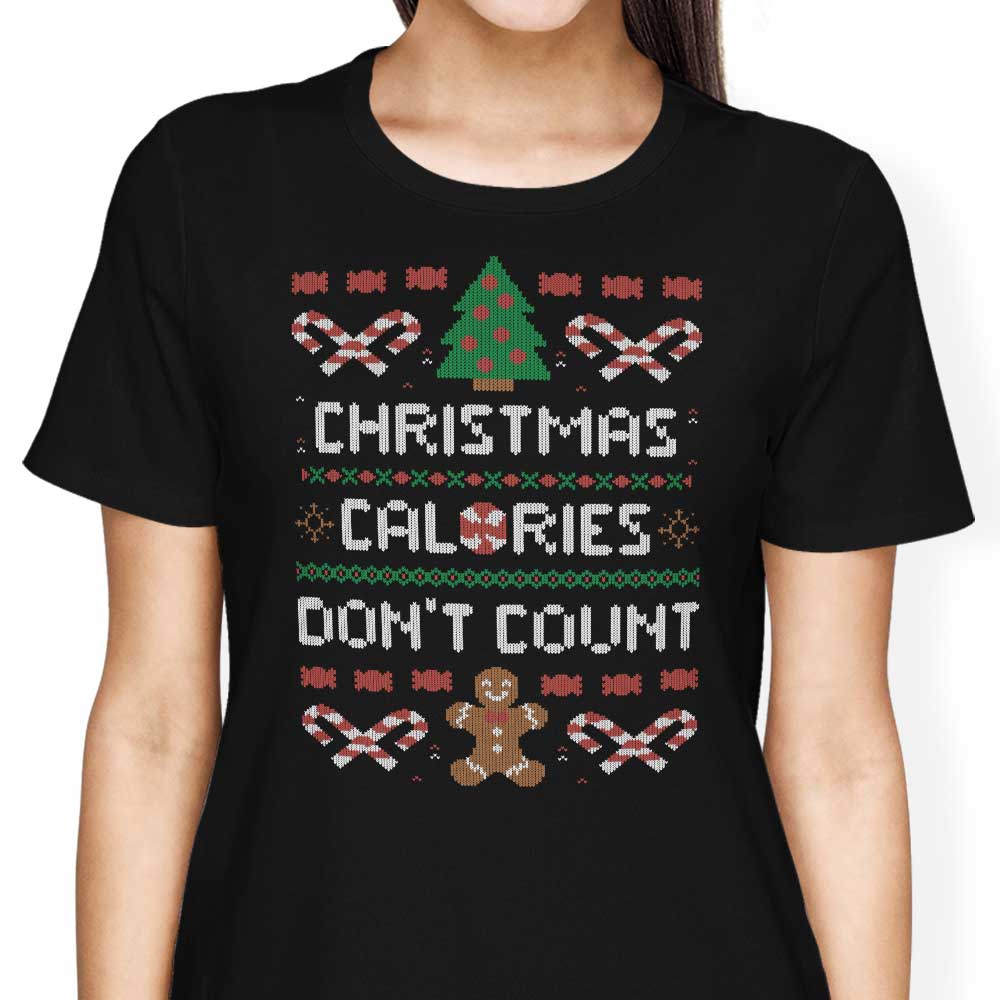 Christmas Calories Don't Count - Women's Apparel T-Shirts, Hoodie, Sweatshirt | CiraTrend.com (Image 3)