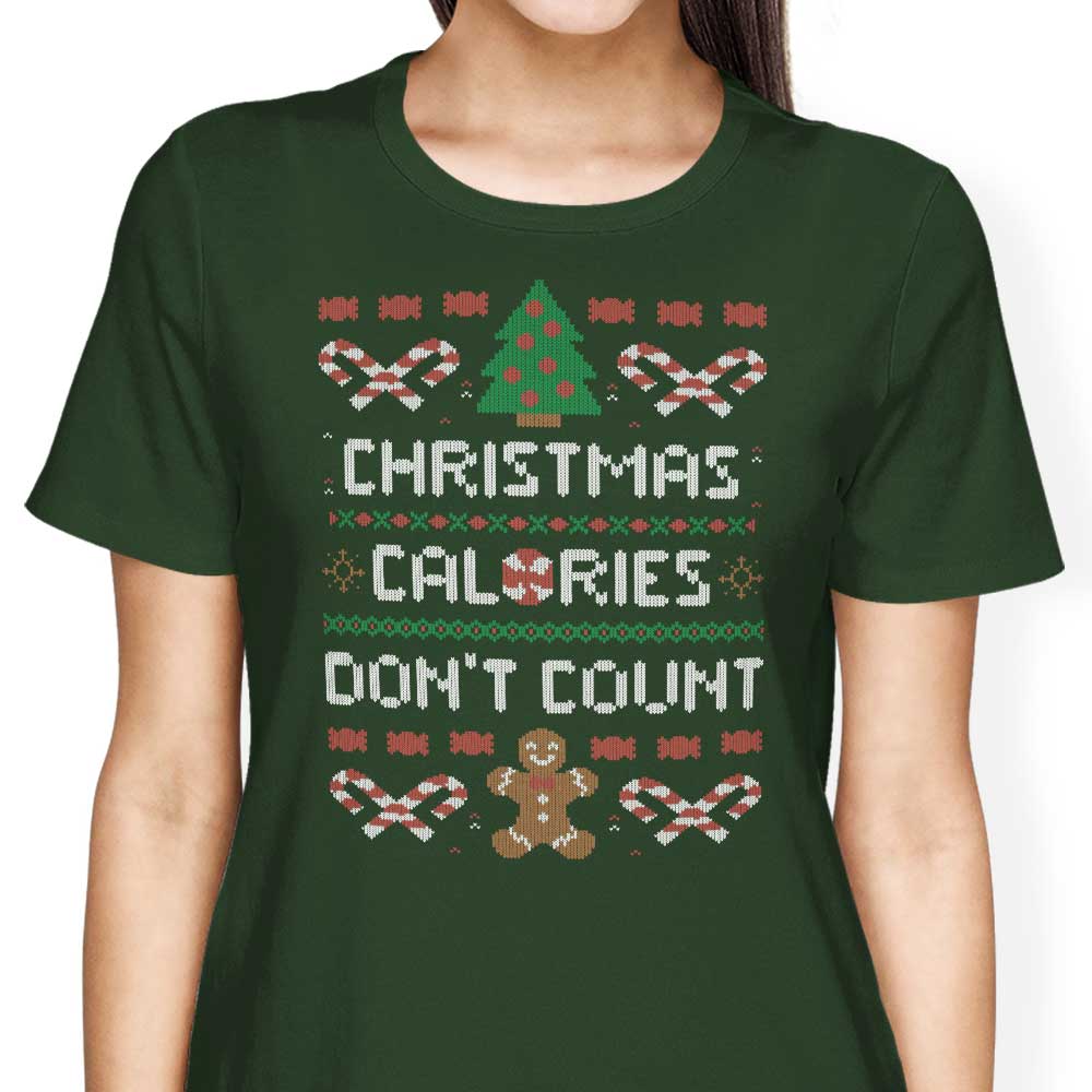 Christmas Calories Don't Count - Women's Apparel T-Shirts, Hoodie, Sweatshirt | CiraTrend.com (Image 4)