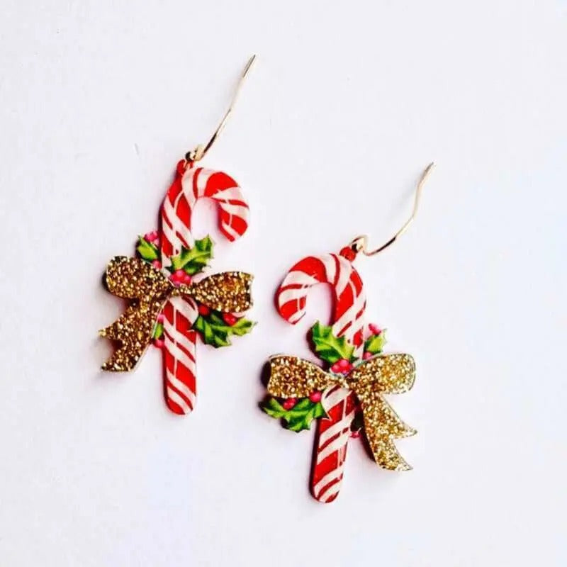 Christmas Candy Cane Earrings T-Shirts, Hoodie, Sweatshirt | CiraTrend.com