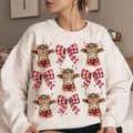 Christmas Coquette Highland Cow, Western Christmas, Highland Cow, Merry Xmas, Coquette, Aesthetic Christmas, Coquette...
