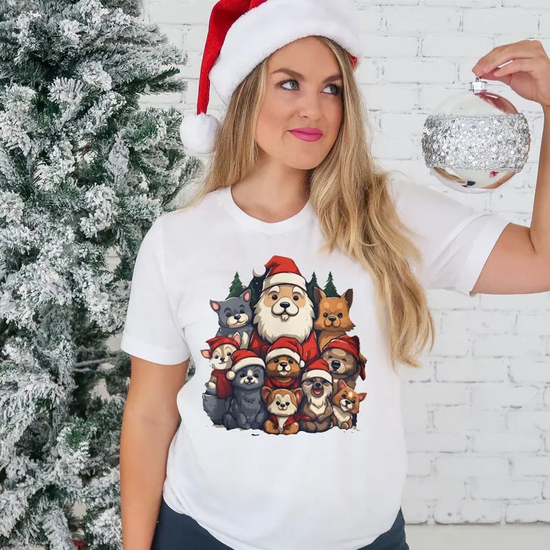 Christmas Dogs Sweatshirt, Dog Lover Sweater, Christmas Sweater, Christmas Shirt, Dog Lover Gift, Christmas Sweatshirt,...