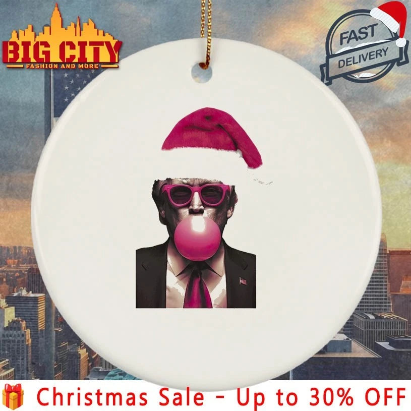 Christmas Donald Trump Bubble Gum Shirt