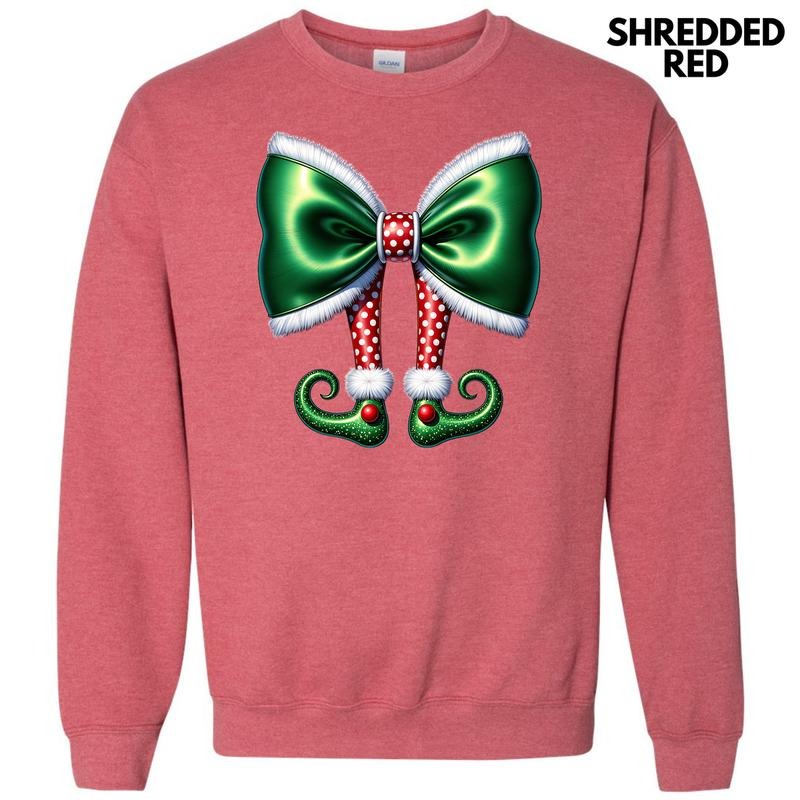Christmas Elf Bow Sweatshirt 'NLB' T-Shirts, Hoodie | CiraTrend.com
