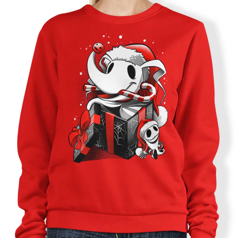 Christmas Ghost Dog - Sweatshirt T-Shirts, Hoodie | CiraTrend.com (Image 1)