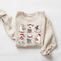 Christmas Ghost Reading Book Sweatshirt, Ghost Christmas Sweater, Cute Ghost Book Nerd Shirt, Librarian Xmas, Ghost...