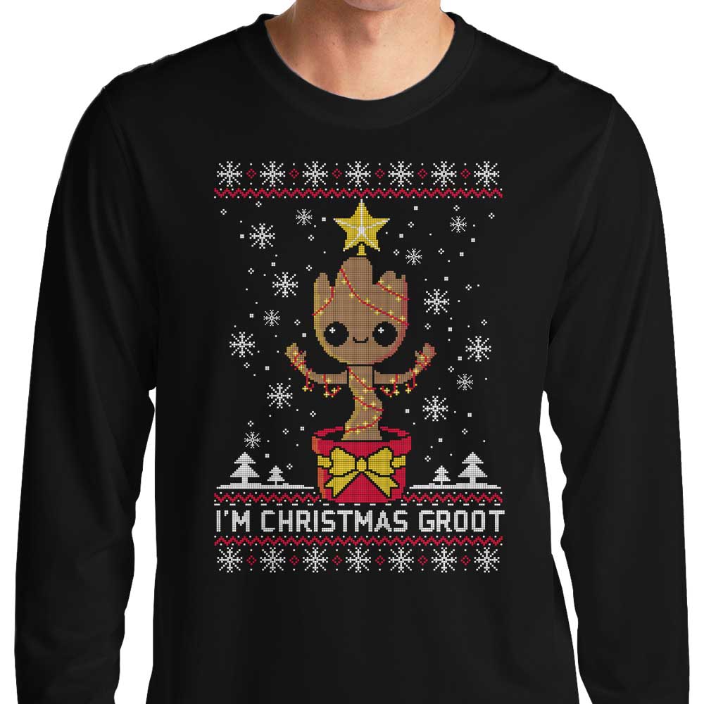 Christmas Groot - Long Sleeve T-Shirt Hoodie, Sweatshirt | CiraTrend.com (Image 1)