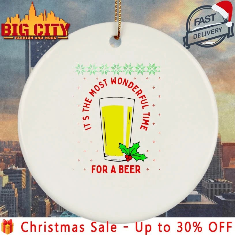 Christmas It’s The Most Wonderful Time For A Beer Ugly christmas shirt